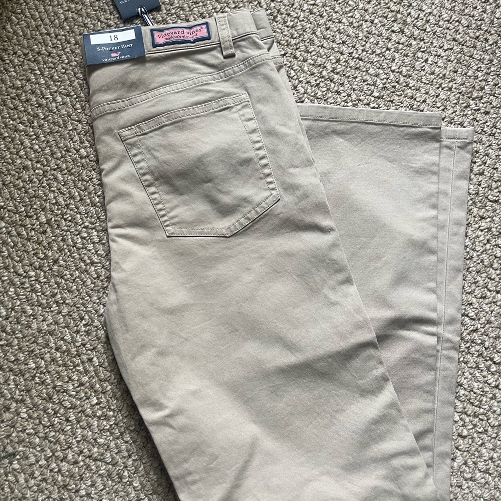 Vineyard Vines Size 18 Boys Khakis NWT
